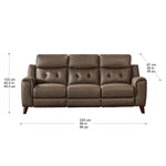 Prospera Home Malibu Top-grain Leather Power Reclining Sofa