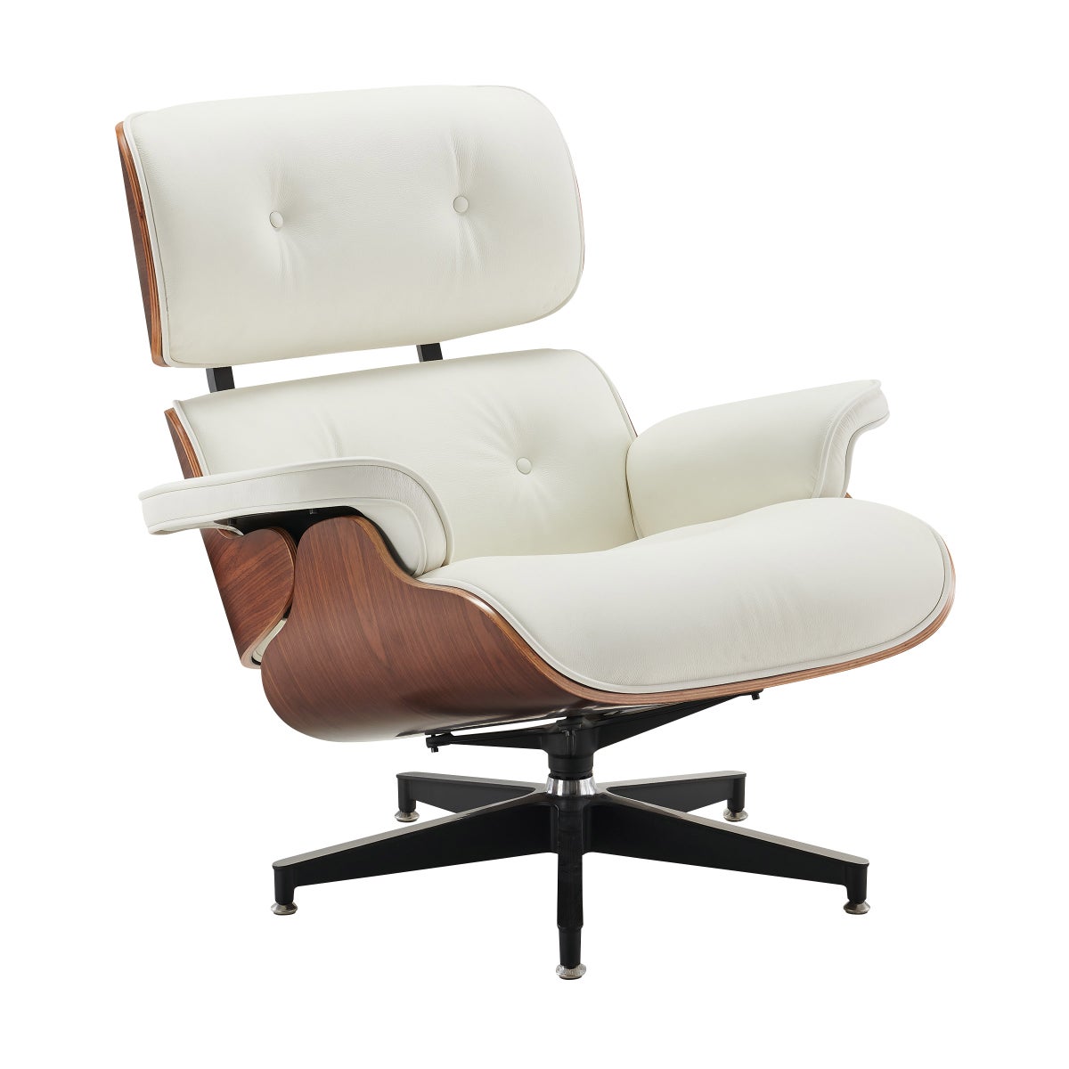 Earl Top Grain Leather Chair with Ottoman