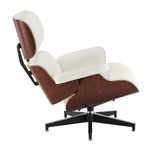 Earl Top Grain Leather Chair with Ottoman