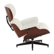 Earl Top Grain Leather Chair with Ottoman