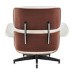 Earl Top Grain Leather Chair with Ottoman