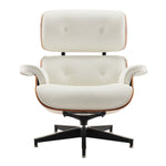 Earl Top Grain Leather Chair with Ottoman