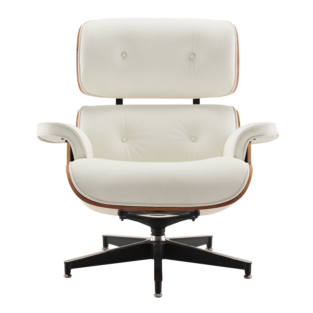 Earl Top Grain Leather Chair with Ottoman
