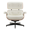 Earl Top Grain Leather Chair with Ottoman