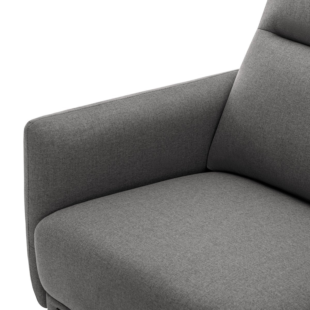 Fabric Sofa with Ottoman