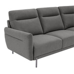 Fabric Sofa with Ottoman