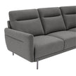 Fabric Sofa with Ottoman