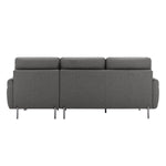 Fabric Sofa with Ottoman