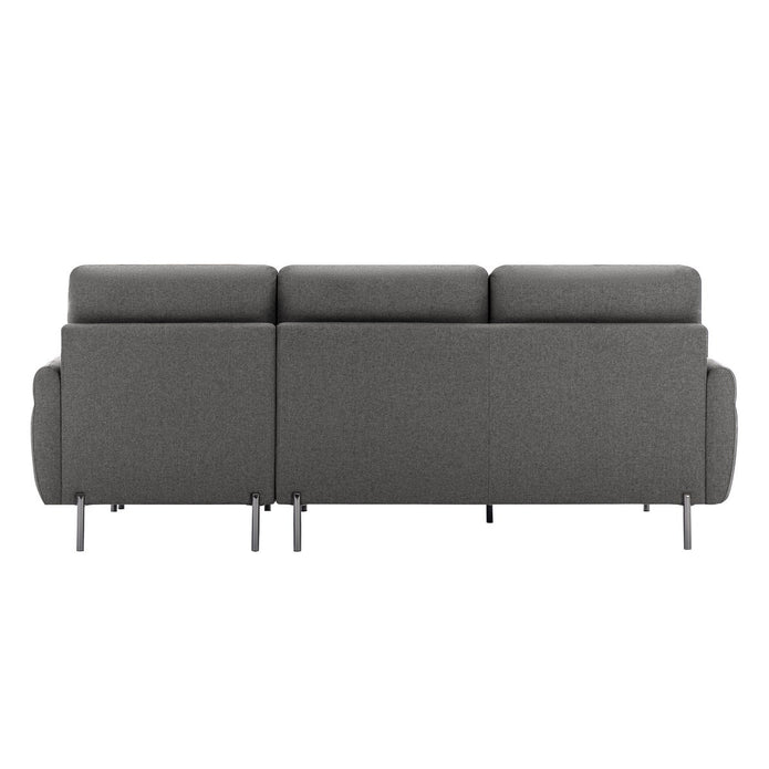Fabric Sofa with Ottoman