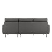Fabric Sofa with Ottoman