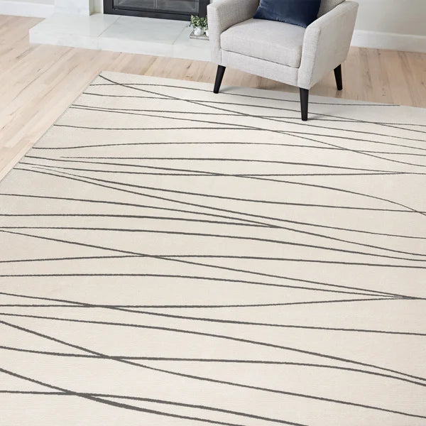 Gertmenian Karma Collection Kanti Ivory Indoor Area Rug