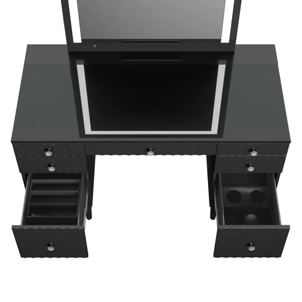 Tresanti Marilyn Makeup Table with LED Lighted Mirror