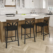Amisco Clark Counter Stool with Polyester Seat