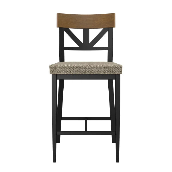 Amisco Clark Counter Stool with Polyester Seat