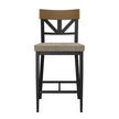 Amisco Clark Counter Stool with Polyester Seat