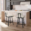 Amisco Staten Swivel Counter Stool in Polyurethane