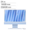 Apple 24 in. iMac, Apple M4 Chip - 16 GB RAM, 256 GB SSD, Blue