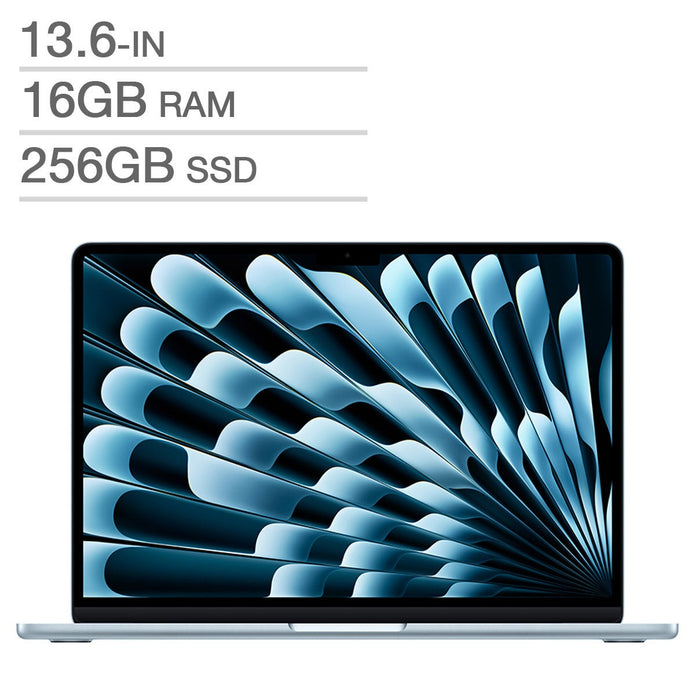 Apple MacBook Air 13.6 in., Apple M4 Chip - 16 GB RAM, 256 GB SSD, Sky Blue