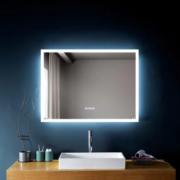 SERA  LED Mirror Frosted Edge with Time and Temperature Function