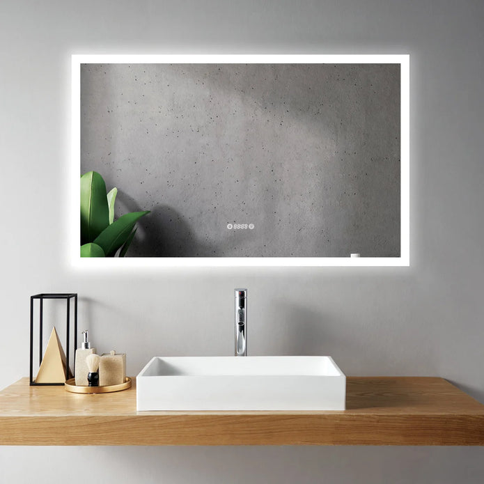 SERA  LED Mirror Frosted Edge with Time and Temperature Function