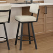 Amisco Alek Swivel Counter Stool with Vinyl Seat