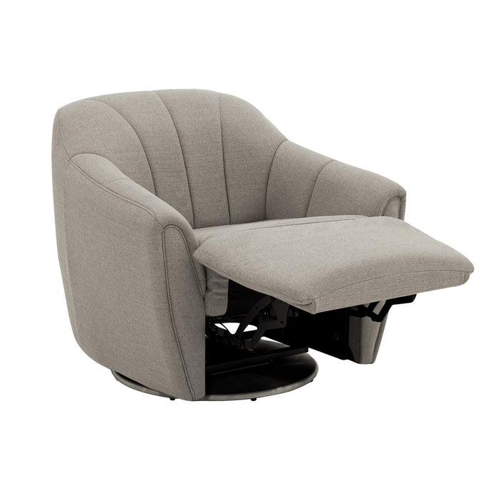 Fiona Fabric Swivel Chair with Power Footrest