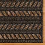 Gertmenian Toscana Collection Ellis Chestnut Black Outdoor Area Rug