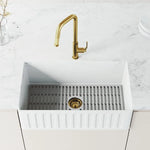VIGO Hart Angular Single-Handle Kitchen Faucet