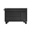 Homak 54 in. TECH Roller Cabinet with Stainless Steel Top & Power Tool Drawer