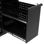 Homak 54 in. TECH Roller Cabinet with Stainless Steel Top & Power Tool Drawer