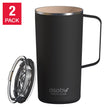 Asobu Ceramic 590 ml (20 oz) Mug, 2-pack