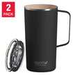 Asobu Ceramic 590 ml (20 oz) Mug, 2-pack