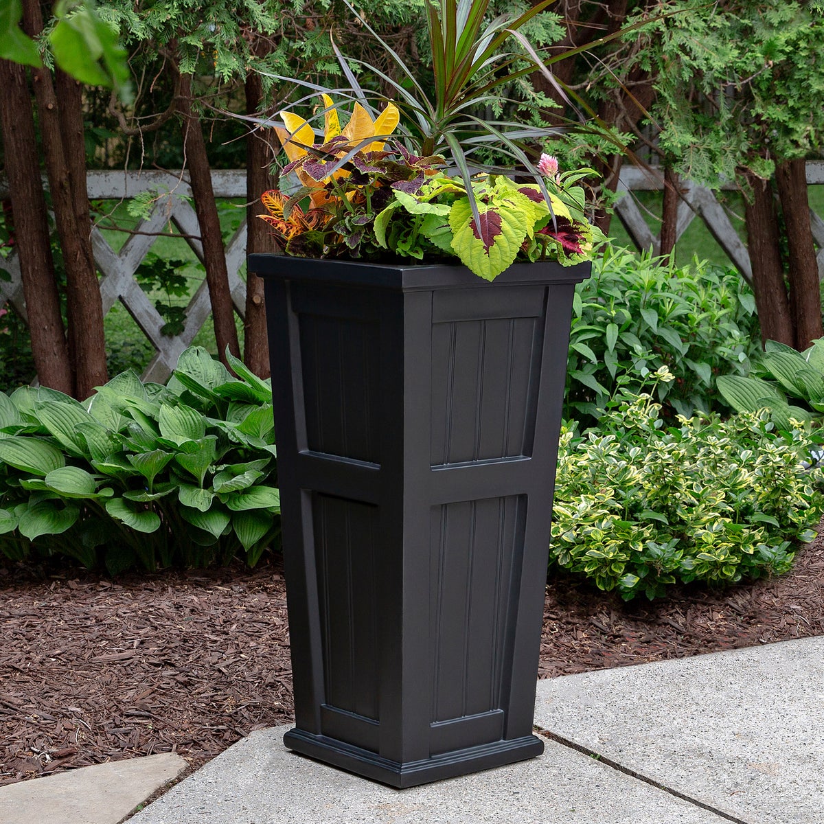 Cape Cod 32in Tall Self Watering Planter
