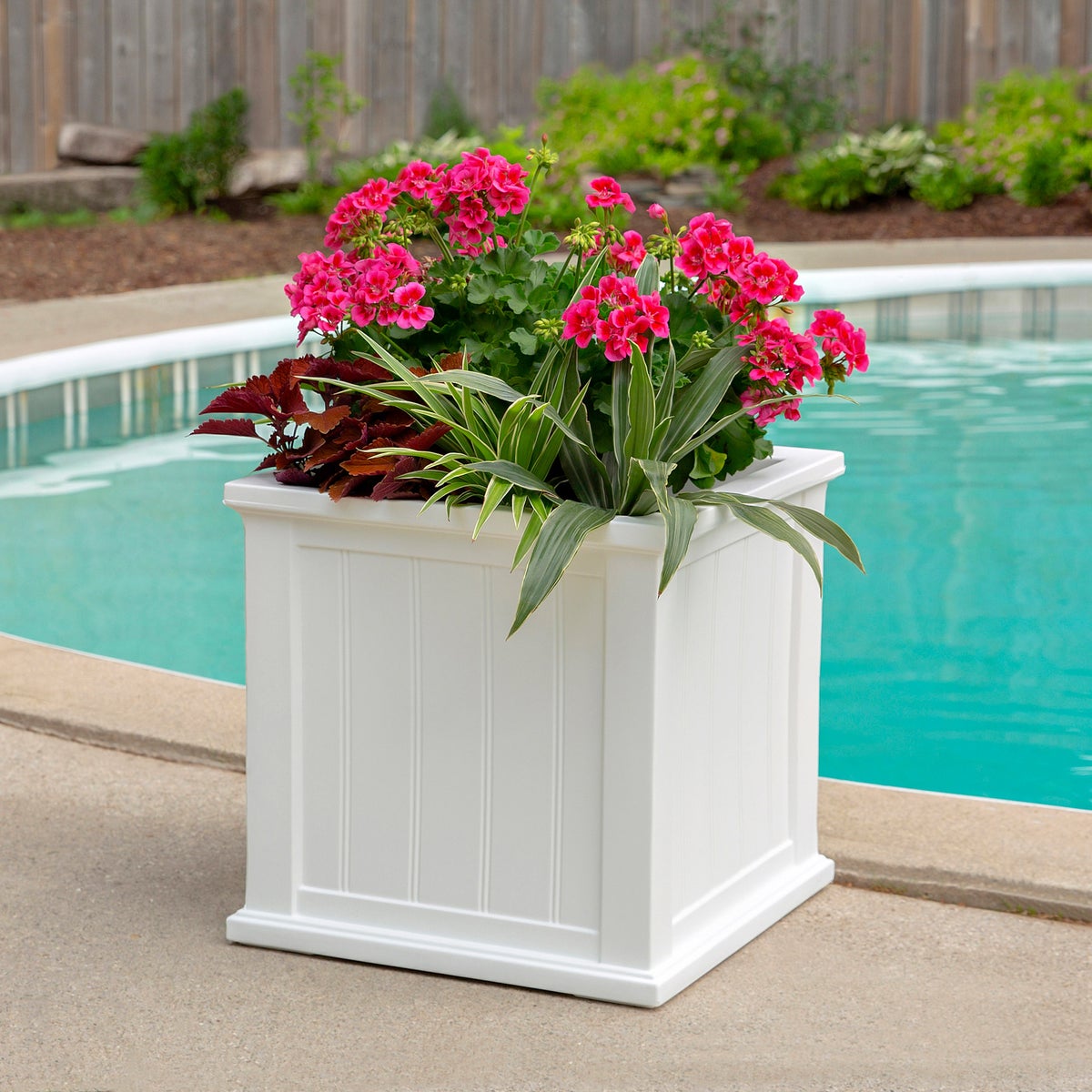 Cape Cod Square Self Watering Planter