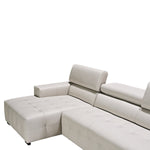 Como 2-piece Top Grain Leather Left-hand Facing Sectional