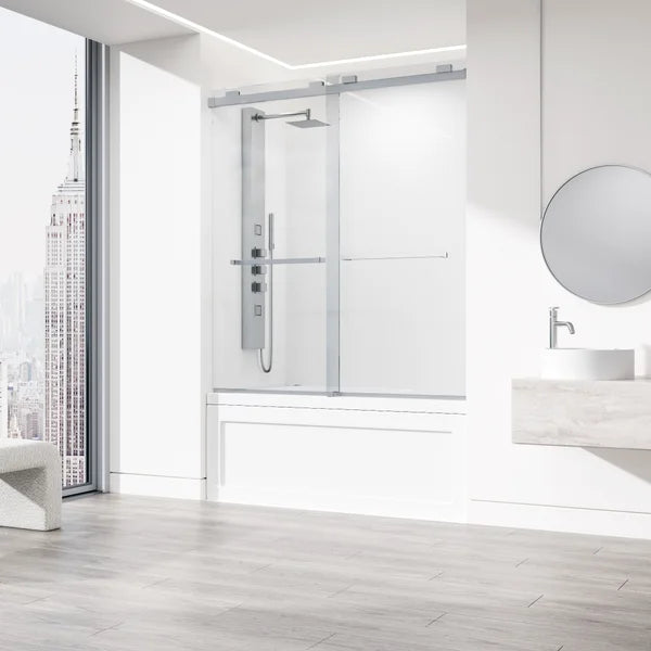 VIGO Houston Frameless Sliding Tub Door
