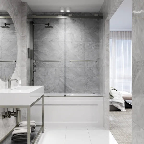 VIGO Houston Frameless Sliding Tub Door