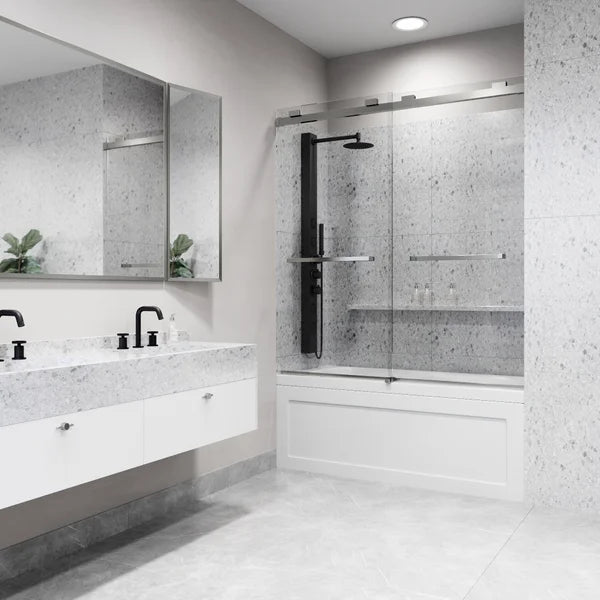 VIGO Houston Frameless Sliding Tub Door