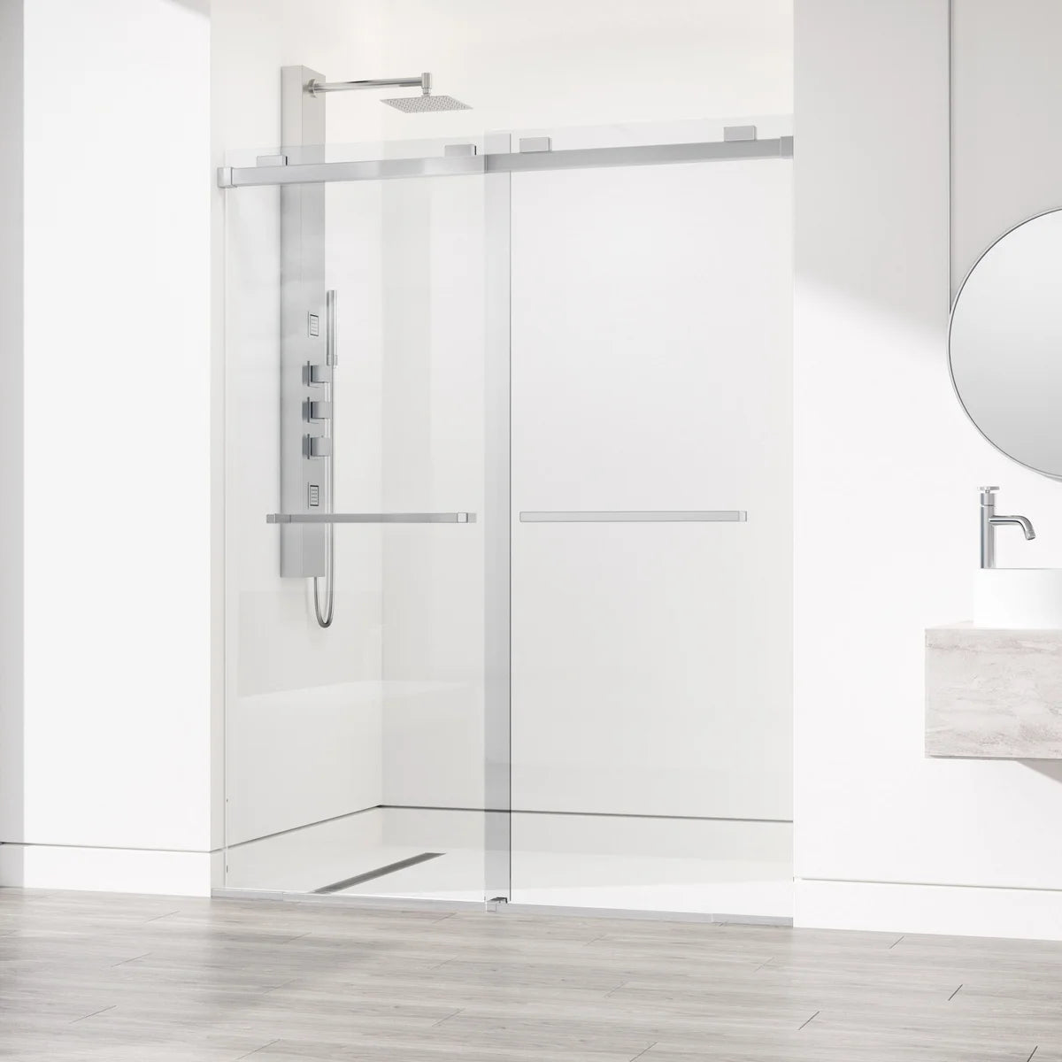 VIGO Houston Frameless Sliding Shower Door