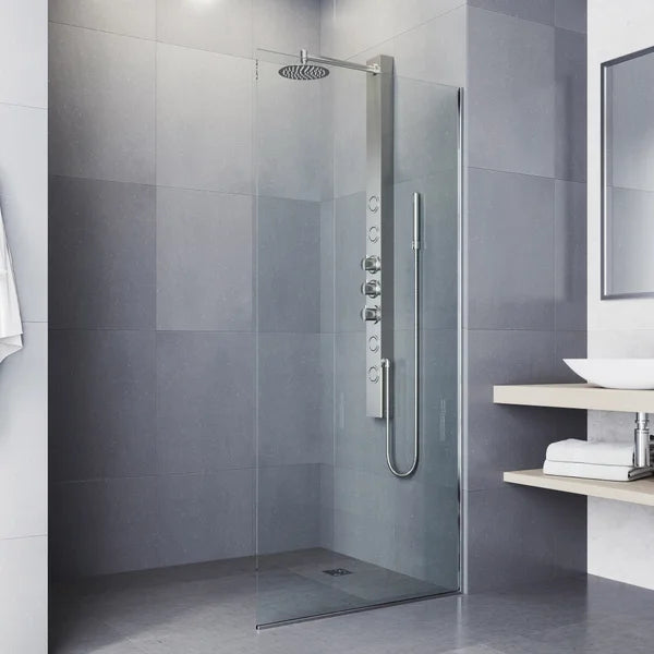VIGO Sutton 4-jet Shower Panel with Round Head and Hand Shower Wand