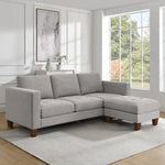 Thomasville Fabric Sofa with Ottoman