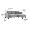 Thomasville Fabric Sofa with Ottoman