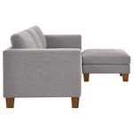 Thomasville Fabric Sofa with Ottoman