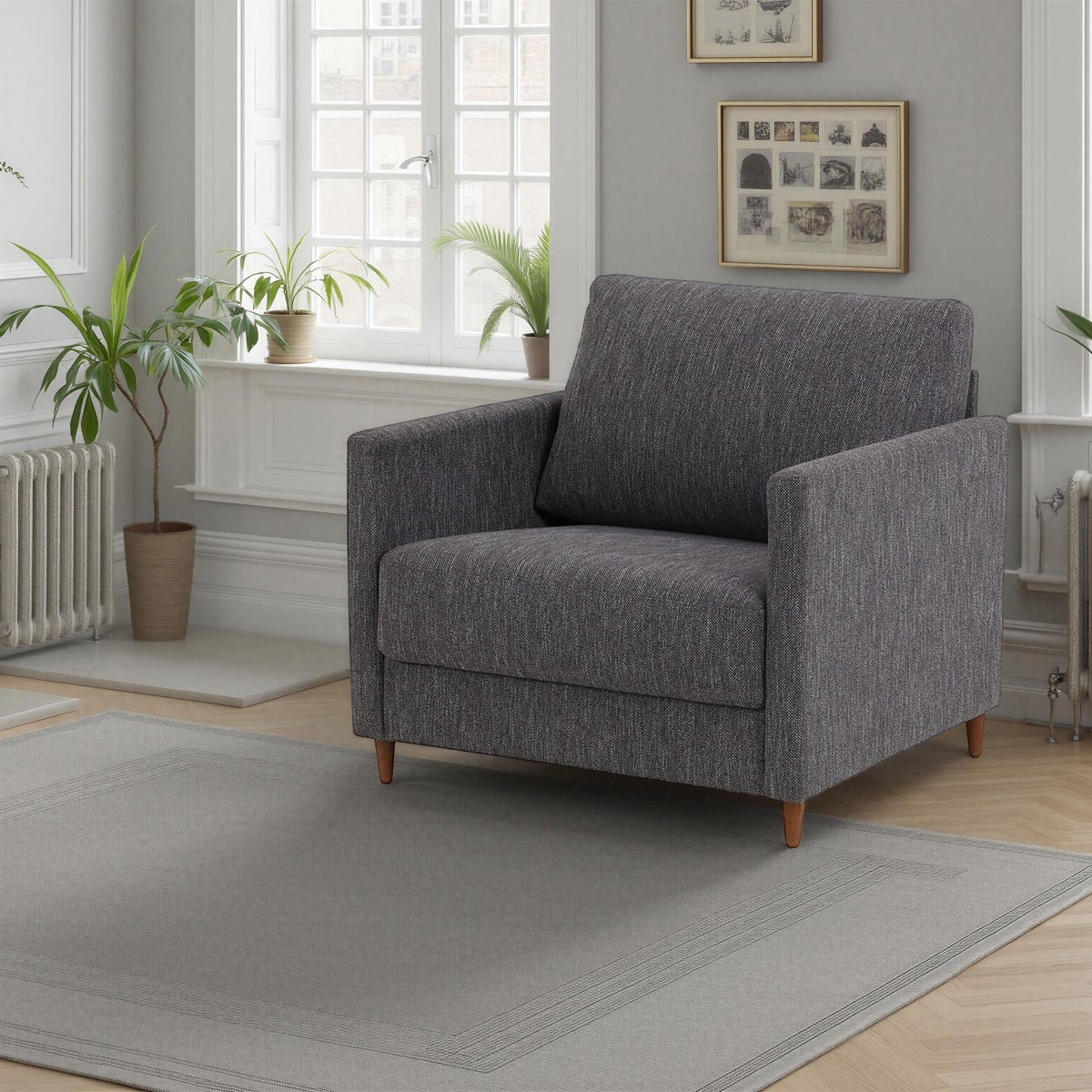 Simo Rene – Convertible Armchair to Cot-size Sleeper
