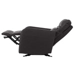 Gilman Creek – Aldryn Top-grain Leather Glider Power Recliner, Dark Grey