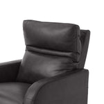 Gilman Creek – Aldryn Top-grain Leather Glider Power Recliner, Dark Grey