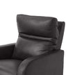 Gilman Creek – Aldryn Top-grain Leather Glider Power Recliner, Dark Grey