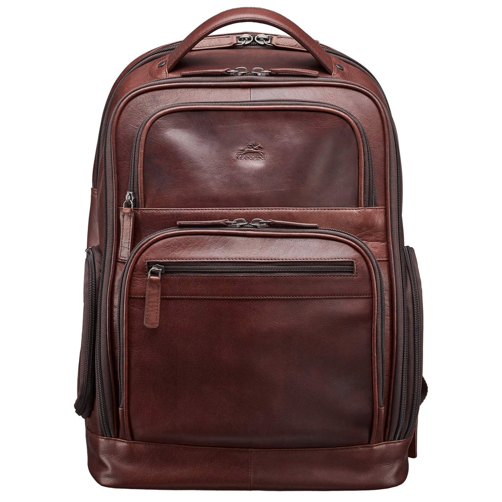 Mancini Leather Backpack - Brown
