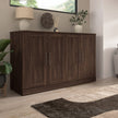 Bestar Allure Queen Cabinet Bed with Mattress