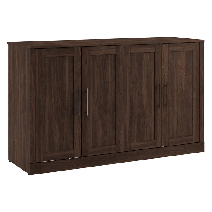 Bestar Allure Queen Cabinet Bed with Mattress